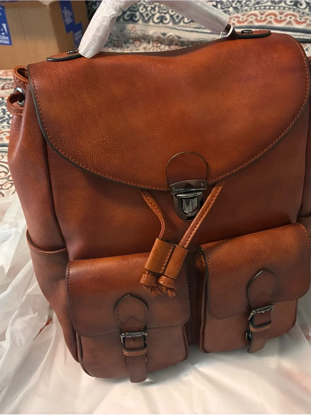 Vintage Cooley leather backpack